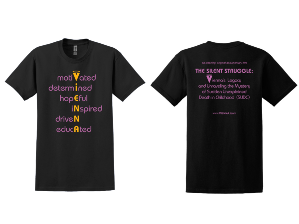 Vertical Vienna FILM SHIRT (Purple/Gold Letters) Next Level T-Shirt